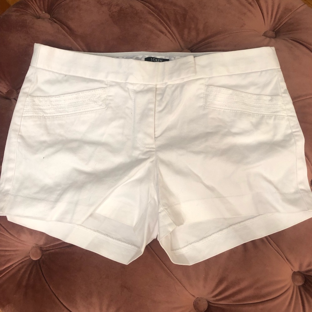 White J. Crew Shorts